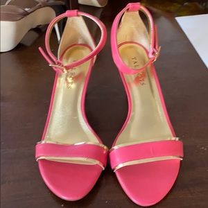 NWOB Talbots pink ankle strap sandals